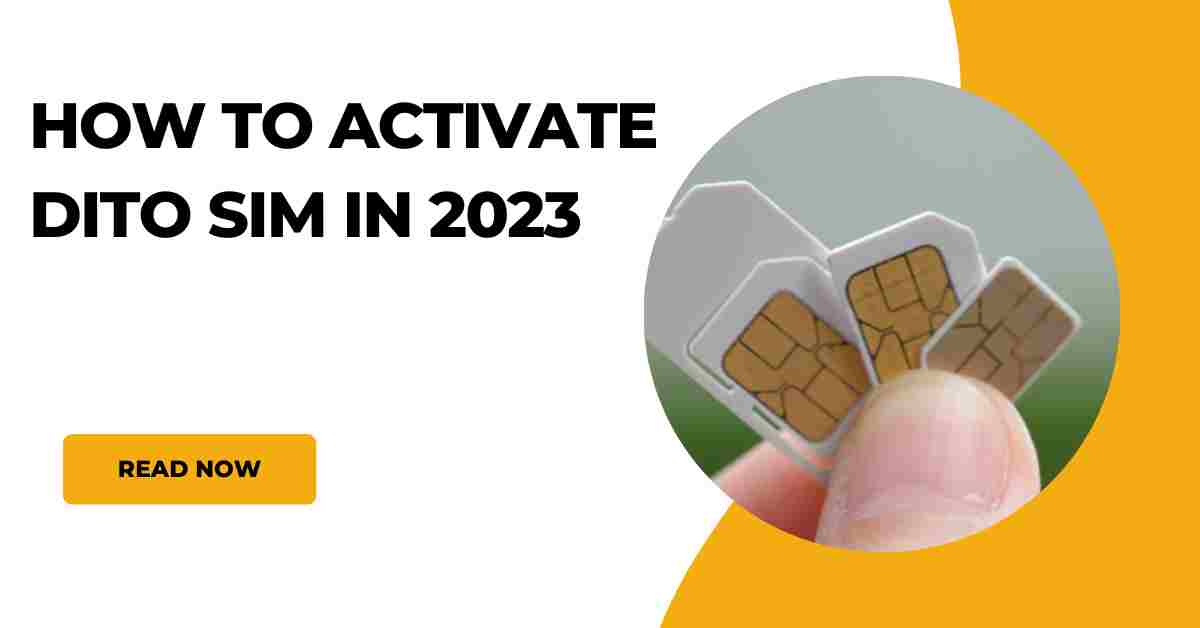 How To Activate Dito Sim